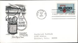 1971 6c Giving Blood Saves Lives First Day Cover First Day Cover