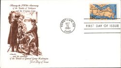 1981 18c Yorktown 200th Anniversary FDC First Day Cover