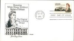 1981 20c James Hoban White House Architect FDC First Day Cover