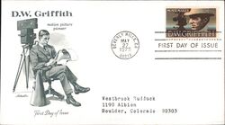 1975 10c D.W. Griffith First Day Cover First Day Cover