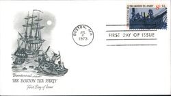 1973 8c The Boston Tea Party First Day Cover First Day Cover