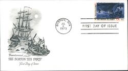 1973 8c Boston Tea Party First Day Cover First Day Cover