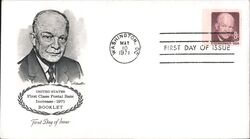 1971 8c Eisenhower First Class Postal Rate Increase Booklet First Day Cover