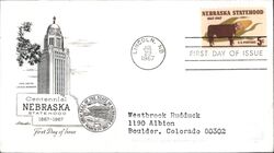 1967 5c Nebraska Statehood Centennial FDC First Day Cover