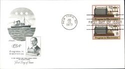 1973 6c Progress in Electronics First Day Cover First Day Cover
