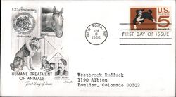 1966 5c Humane Treatment of Animals First Day Cover First Day Cover