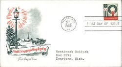 1962 4c Christmas First Day Cover First Day Cover