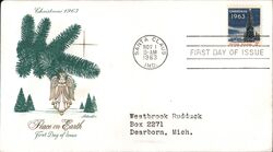 1963 5c Christmas First Day Cover First Day Cover