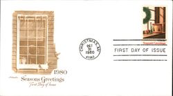 1980 15c Christmas Season's Greetings First Day Cover First Day Cover