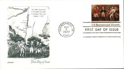 1977 13c British Surrender at Saratoga FDC First Day Cover