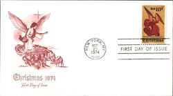 1974 10c Christmas First Day Cover First Day Cover
