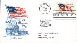 1959 4c 49 Star American Flag First Day Cover First Day Cover