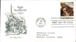1975 10c Battle of Bunker Hill First Day Cover First Day Cover