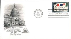 1966 5c Sixth International Philatelic Exhibition FDC First Day Cover