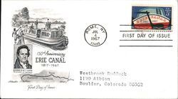 1967 5c Erie Canal 150th Anniversary First Day Cover First Day Cover