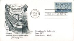 1955 3c Soo Locks Centennial FDC First Day Cover