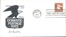 1981 1c Domestic Rate Coil First Day Cover First Day Cover