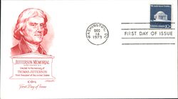 1973 10c Jefferson Memorial First Day Cover First Day Cover