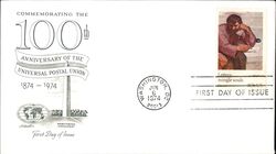 1974 10c Universal Postal Union 100th Anniversary FDC First Day Cover