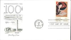 1974 10c Universal Postal Union First Day Cover First Day Cover