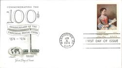 1974 10c Universal Postal Union 100th Anniversary First Day Cover First Day Cover