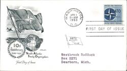 1959 4c NATO 10th Anniversary First Day Cover First Day Cover