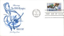 1980 31c Olympics High Jump First Day Cover First Day Cover
