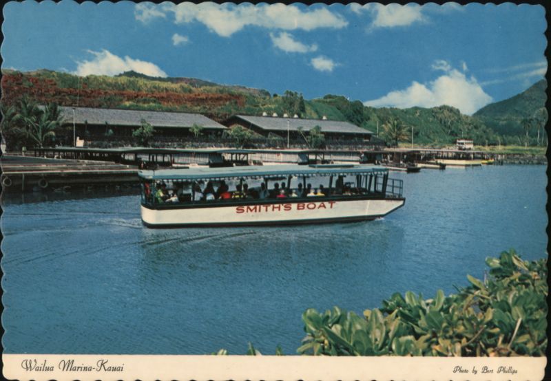 Smith's Boat at Wailua Marina, Kauai Hawaii Bert Phillips