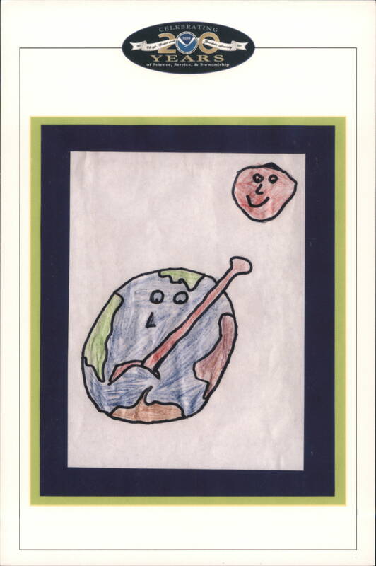 Rising Temperature Artwork by 1st Grader for NOAA 1st Grade Student