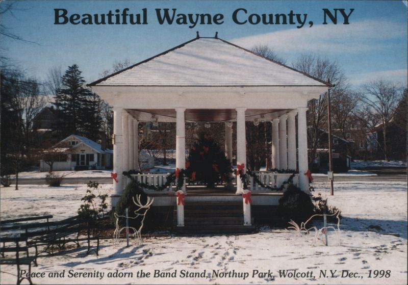 Christmas at Northup Park Band Stand, Wolcott, NY New York