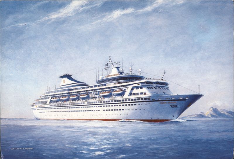 ms CROWN ODYSSEY Cruise Ship by Laurence Dunn Cruise Ships