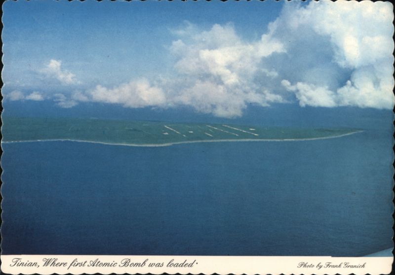 Tinian Island, Site of First Atomic Bomb Loading Mariana Islands