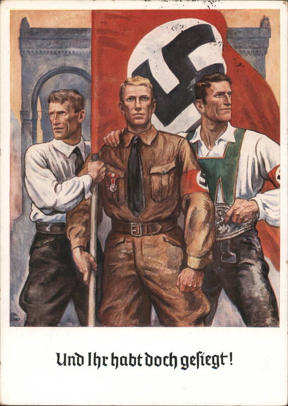 Nazi Propaganda: 'Und Ihr habt doch gesiegt!' Munich 1938 Germany