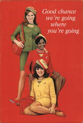 TWA Flight Attendants, Good Chance We're Going Postcard