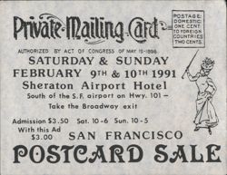 San Francisco Postcard Sale Private Mailing Card Ad 1991 Postcard