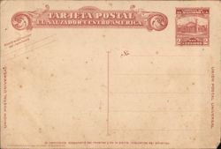 El Salvador Postal Card, 2 Centavos Stamp, San Salvador Postcard