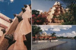 Epcot Mexico Pavilion Pyramid, World Showcase Postcard