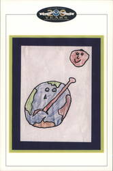 Rising Temperature Artwork by 1st Grader for NOAA Postcard