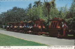 Jolly Trolly Ride at Children's Fairyland Postcard