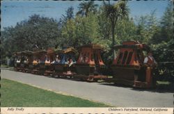 Jolly Trolly Ride at Children's Fairyland Postcard
