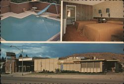 Rodeway Inn & Sugar Loaf Cafe, Cedar City, Utah Postcard