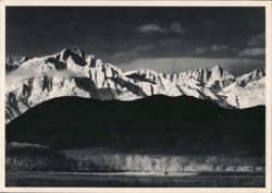 Winter Sunrise, Sierra Nevada from Lone Pine, California Postcard