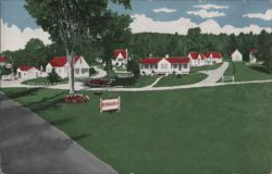 Boulder Motor Court, Twin Mountain, NH Postcard