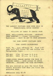 Gigantic Post Card Show 1989, York County Fairgrounds Postcard
