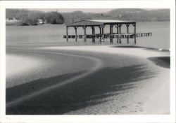 Glimmerglass Lake Boat Dock, Janet Glazer Art Exhibit Postcard