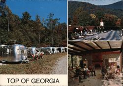 Top of Georgia Airstream Trailer Park Postcard