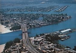 Madeira Beach, FL - John's Pass Bridge & Village Postcard