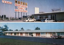 Montarosa Motel & Restaurant, I-70, Montrose, IL Postcard