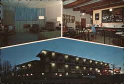 Thunderbird Motel - New Paltz, NY - Rooms & Restaurant Postcard