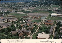 University of Wisconsin-Superior Aerial View Postcard